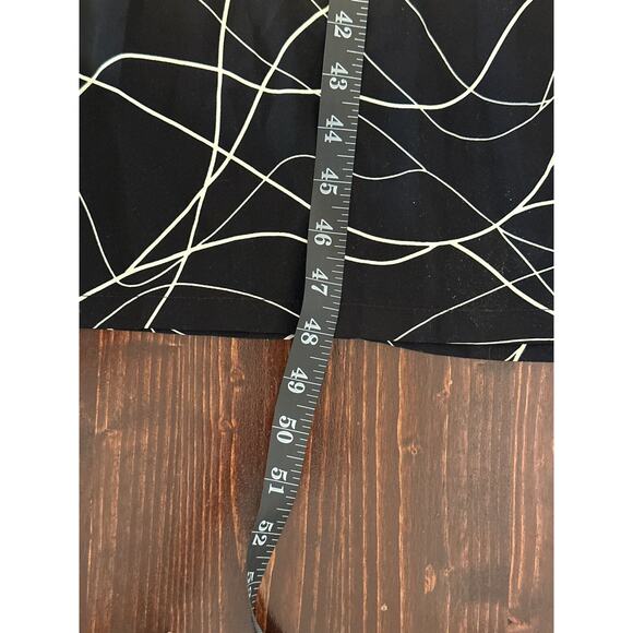 Black and White Maxi Dress S Contemporary Art to Wear Classy Old Money Capsule - Picture 10 of 11